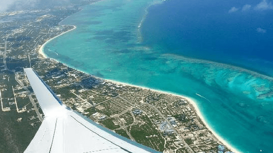 Aerial View of Turks and Caicos