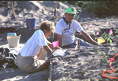 Dig site at the Turks and Caicos Islands